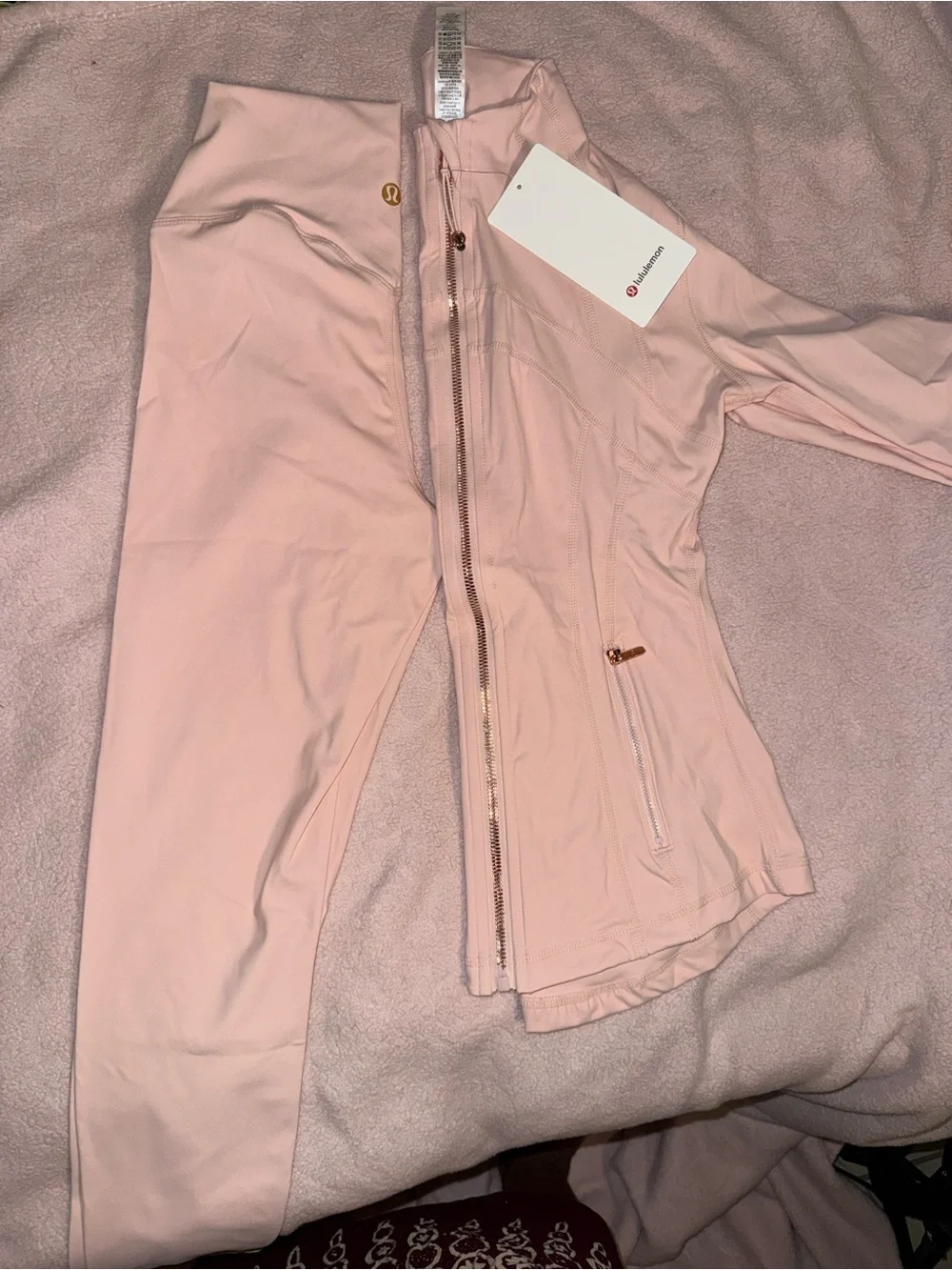 lululemon athletica Light Pink Jacket & High-Rise Leggings Set